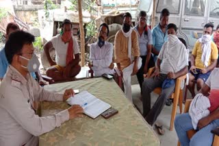 Meeting of stone traders and police in sahibganj