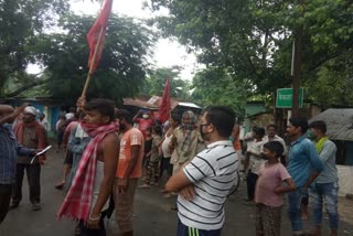 CPIML takes out a protest march regarding several demands in darbhanga