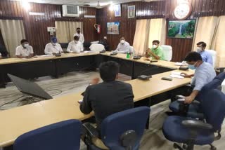 DM hold meeting with officiars regarding Corona infection situation in Kaimur