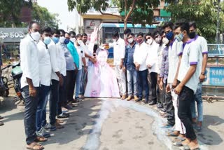 paalabhishekam to cm kcr in karimnagar