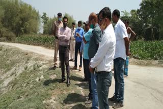 DM inspects ponds for fisheries in Araria