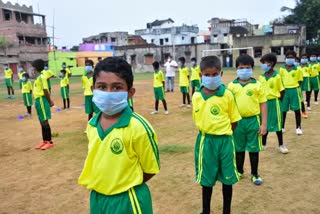 Football coaching start at Asansol