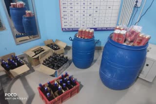 Large amounts of alcohol recovered