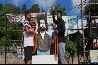 BJP paid tribute to Nirmal Mahto in Ranchi