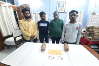 4 person arrested with opium in malda