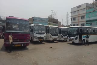 silence in bus stand of Nalanda due to lockdown in bihar