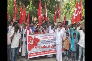 nagai cpim protest for panchayat president chair issue 