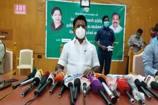 minister kamaraj about kharif crops works in tamilnadu 