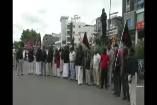 Periyar statue insult: Periyar Dravida Kazhagam protest in Trichy!