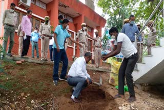 plantation done on the occasion of World Environment Day