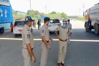 sangareddy sp inspection, lock down in sangareddy 