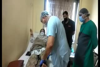 BJP candidate gets treatment in hospital