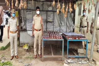  474 bottles of liquor Seized in khammam