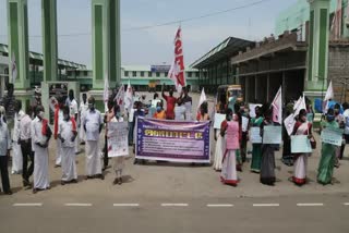 Communist parties protest