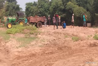 Illegal sand mining 