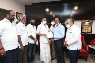 Tamilflim Producer Association President Wished M.K.Stalin 