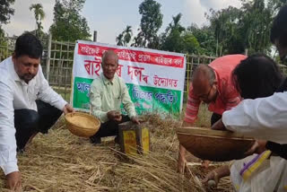 কৃষক কমল শইকীয়া আৰু ৰমেন হাজৰিকা