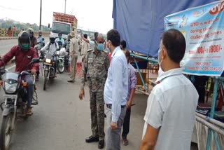 DC and SSP inspected check post in Jamshedpur