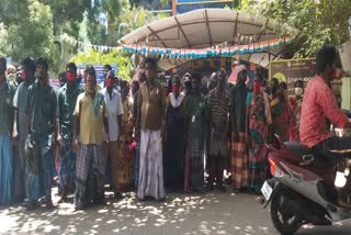 Cleaning Worker protest in Paramakudi  