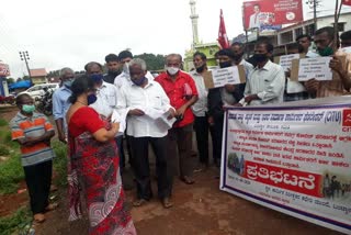 Building workers protest 