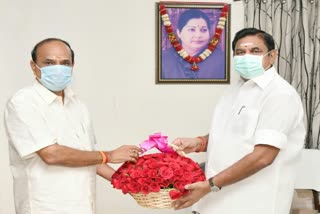 minister kadambur raju widhed by tn chief minister edapadi palanisamy 