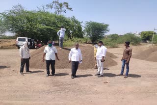 Lahuki river illegal sand extraction