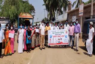 Gangavati covid awareness program