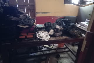 Fire broke out in mgnrega room of mishrikh block office