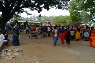 villupuram temple violate the curfew rules