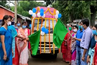 five-point chariot of nutrition flagged of in dhanbad