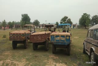 Police seized three tractor 