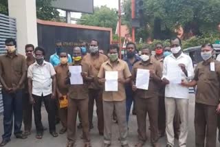 interest free loan for private bus drivers and conductors Petition given by salem collector