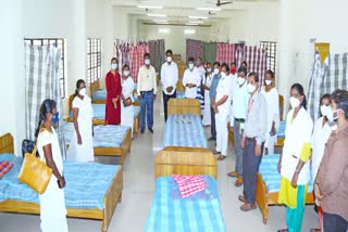 100 beds covid Care Center at Srikalahasti