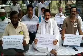 protest against farm ordinance khatima