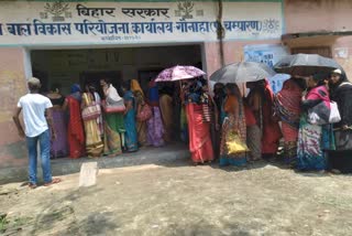 Distribution of reading material for children among anganwadi workers