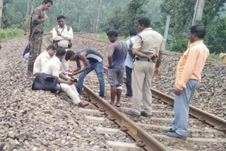 lover died due to hit by train in ranchi