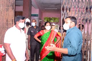 mla padma visiting medak government hospital