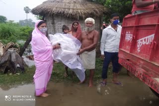 Service of flood victims