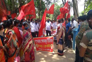 Panskura cpim protest 