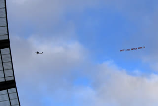 EPL: Man City thrashes Burnley in match clouded by Aguero injury, plane banner