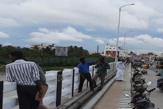 Selfies in Amaravati river