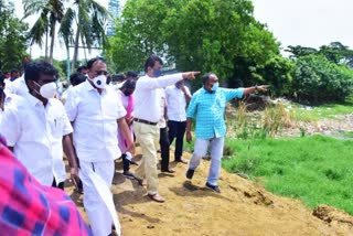 MP Kalanidhi Veerasamy Inspection in Thiruvottiyur