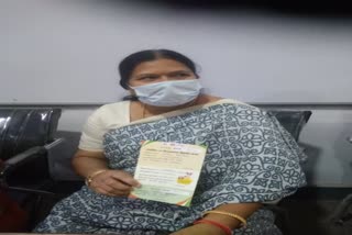 Sadar MLA Sarita Bhadauria gets Corona vaccine at District Hospital in etawah