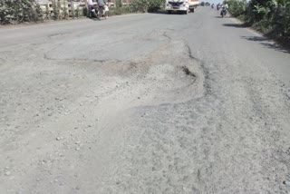 Railway over bridge converted into pit in hazaribag