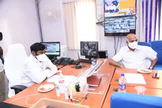  Minister Jagadishwar Reddy inspected the Yadadri power plant works 
