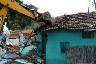 Residential areas removed for road extension works in Coimbatore