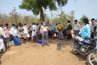 nirmal jc visited paddy purchase center