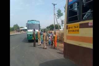 People roaming freely without epass at Ariyalur