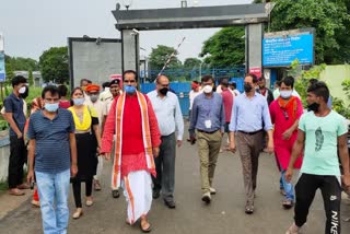 Gopal Jee Thakur inspected darbhanga airport