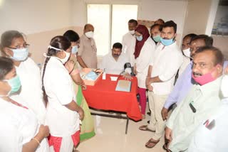 mla visit government hospital